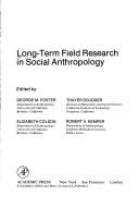 Cover of: Long-term field research in social anthropology
