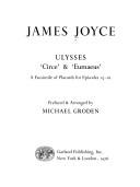 Ulysses, 'Circe' & 'Eumaeus' : a facsimile of placards for episodes 15-16