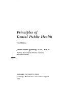 Cover of: Principles of dental public health