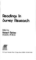 Cover of: Readings in survey research