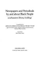 Cover of: Newspapers and periodicals by and about Black people