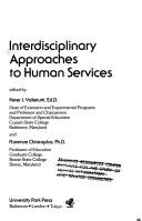 Cover of: Interdisciplinary approaches to human services