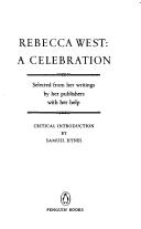 Cover of: Rebecca West, a celebration