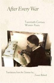 After every war : twentieth-century women poets