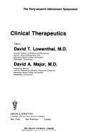 Cover of: Clinical therapeutics: the forty-seventh Hahnemann symposium