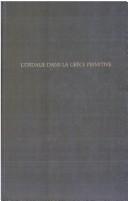 Cover of: L 'ordalie dans la Grèce primitive