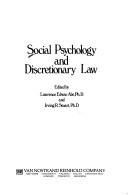Cover of: Social psychology and discretionary law