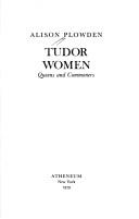 Cover of: Tudor women