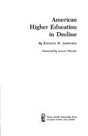 Cover of: American higher education in decline