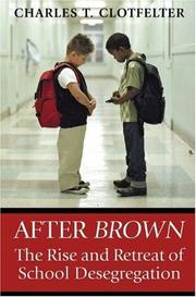 Cover of: After "Brown" by Charles T. Clotfelter