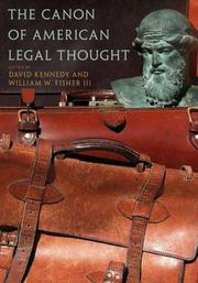 The canon of American legal thought