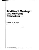 Cover of: Traditional marriage and emerging alternatives