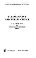 Cover of: Public policy and public choice