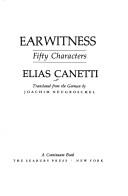 Cover of: Earwitness: fifty characters
