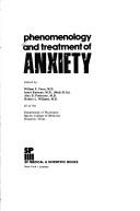 Cover of: Phenomenology and treatment of anxiety