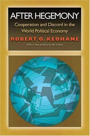 Cover of: After Hegemony by Robert O. Keohane