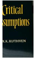Cover of: Critical assumptions
