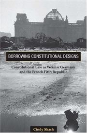 Cover of: Borrowing Constitutional Designs | Cindy Skach
