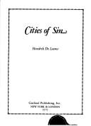 Cover of: Cities of sin