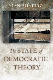 Cover of: The State of Democratic Theory