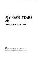 Cover of: My own years