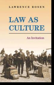 Law as culture : an invitation