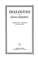 Cover of: Dialogues.