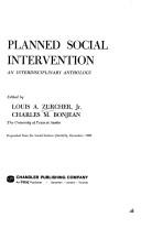 Cover of: Planned social intervention by Louis A. Zurcher
