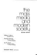 Cover of: The mass media and modern society