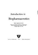 Cover of: Introduction to biopharmaceutics.