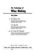 Cover of: The technology of wine making