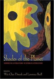Cover of: Shades of the Planet: American Literature as World Literature
