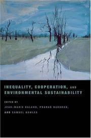 Inequality, cooperation, and environmental sustainability