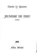 Cover of: Jeunesse de Dieu: poèmes