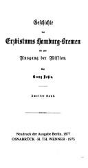 Cover of: Geschichte des Erzbistums Hamburg-Bremen bis zum Ausgang der Mission