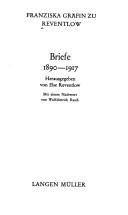 Cover of: Briefe 1890-1917 [achtzehnhundertneunzig bis neunzehnhundertsiebzehn]