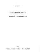 Vedic literature by J. Gonda