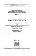 Cover of: Bruckner-Studien by hrsg. v. Othmar Wessely.