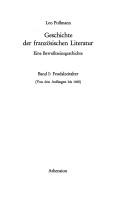 Cover of: Geschichte der französischen Literatur: eine Bewusstseinsgeschichte