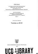 Textliste zu III-50 by Bethge, Wolfgang