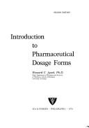 Introduction to pharmaceutical dosage forms by Howard C. Ansel