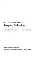 An introduction to program evaluation by Jack L. Franklin