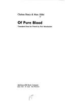 Cover of: Of pure blood
