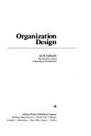 Cover of: Organization design