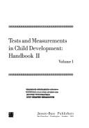 Cover of: Tests and measurements in child development by Orval G. Johnson