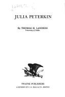Cover of: Julia Peterkin by Tom Landess