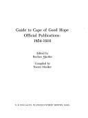 Cover of: Guide to Cape of Good Hope official publications, 1854-1910