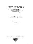 Cover of: De theologia gentili: Amsterdam, 1641