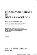 Cover of: Pharmacotherapy in otolaryngology