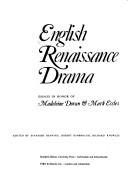 English Renaissance drama : essays in honor of Madeleine Doran & Mark Eccles